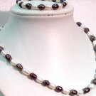 FW pearl necklace bracelet set