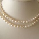 AAA 32"" 7 MM CREAM AKOYA OCEAN PEARL NECKLACE