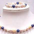 AAA multicolor seashell pearl Necklace Bracelet