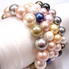 Wholesale 4piece multicolor 8.5mm seashell bracelet AAA