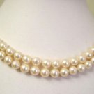 AAA DOUBLE STRAND IVORY CREAM AKOYA PEARL NECKLACE