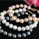 Wholesale 3 Pieces 10mm Freshwater Pearl Bracelet