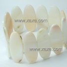 Lovely ivory ellips shell bracelet