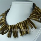Lovely golden sponge coral branch necklace