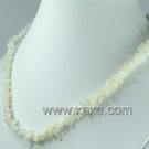 Lovely white coral chip necklace