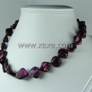 Lovely 15mm shell necklace- purple