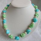 Nature Turquoise& Pearl Necklace