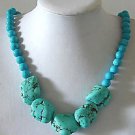 19'' turquoise bead necklace