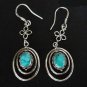 Vingtage turquoise earrings silver