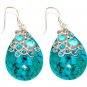 925 Sterling Silver Earrings With Genuine Turquoise