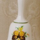Milk Glass Bell w/ Transferred Butterflies Westmoreland or Viking