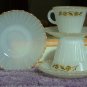Set of 4 Cups & Saucers by Termocrisa of Mexico, Vintage