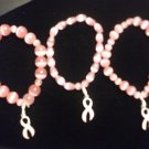 Pink Brest cancer awareness bracelett