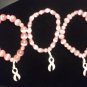 Pink Brest cancer awareness bracelett