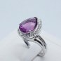 3.98ct Pink Fluorite lady ring sterling silver