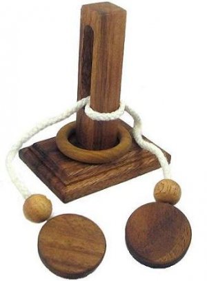 wooden string puzzle