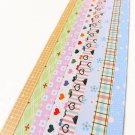 Heart,Flower and Checks Mixed Origami Lucky Star Paper Strips Star Folding DIY - Pack of 130 Strips