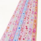 Pastel Floral Origami Lucky Star Paper Strips Gift Folding DIY - Pack of 130 Strips