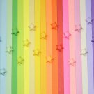 Origami Lucky Star Paper Strips Rainbow Multicolor DIY - Pack of 100 Strips Custom Order Available
