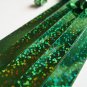 Holographic Glitter Green Origami Lucky Star Paper Strips Star Folding DIY - Pack of 35 Strips