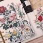 52 Pcs Vintage Floral Sticker Pack/Junk Journal/Scrapbooking/Diary Deco