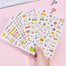 Cute Cat Diary Sticker Set - 6 Sheets 200 Pcs,Kitten,Flower,Message Stickers,Planner Stickers