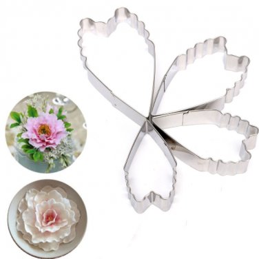 4 Pcs Peony Petal Cutter/Sugarcraft Cutter/Rose Cutter Set/Gumpaste Cutter