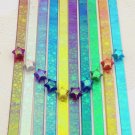 Pearlescent Twinkle Stars Origami Lucky Star Paper Strips Star Foldng DIY - Pack of 90 Strips