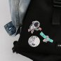 4 Pcs of Astronaut/Moon/UFO/Satellite Embroidered Patches/Self Adhesive/Iron-On/Sew-On Patch