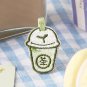 4 Pcs of Bubble Tea Embroidered Patches/Cartoon Patches/Self Adhesive/Iron-On/Sew-On Patch