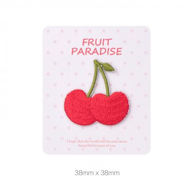 Cherry Embroidered Patches/Fruit Patches/Self Adhesive/Iron-On/Sew-On Patch/Patch For Jeans