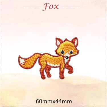 Fox Embroidered Patches/Animal Patches/Iron-On/Sew-On Patch/Patch For Jeans