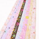 Origami Lucky Star Paper Strips Pastel Flower Mixed Design DIY - Pack of 130 Strips