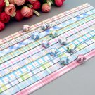 Double Sided Checks Plaid Origami Lucky Star Paper Strips - Pack of 120 Strips