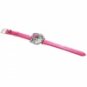 Cute Hello Kitty Hour Marks Leather Quartz Watch - Red