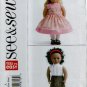 18" Doll Dress & Top Clothes Pattern Uncut. See & Sew B5553