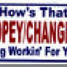 HOPE AND CHANGE BUMPER STICKER
