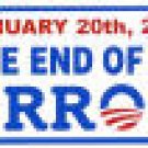 END OF ERROR BUMPER STICKER