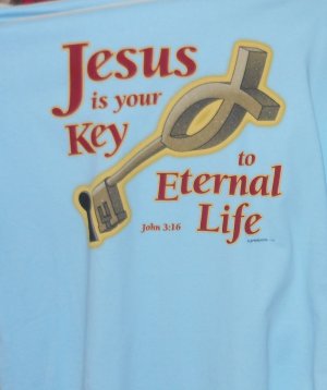 JESUS IS THE KEY 3X T SHIRT