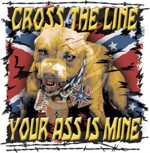 CROSS THE LINE PIT 2X T-SHIRT