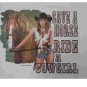 SAVE A HORSE RIDE A COW GIRL T-SHIRT 2X
