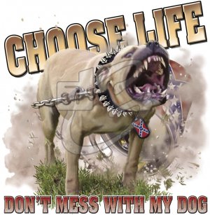 CHOOSE LIFE PIT T-SHIRT MEDIUM
