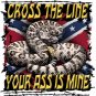 CROSS THE LINE SNAKE T-SHIRT SMALL