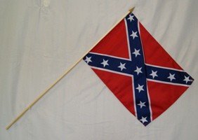 REBEL 12"X18" STICK FLAG