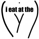 I EAT AT THE Y T-SHIRT ASH GRAY 4X