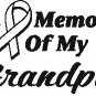 IN MEMORY GRANDPA T-SHIRT ASH GRAY LARGE