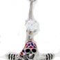 REBEL SKULL BELLY RING