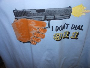 i dont dail 911 t-shirt small