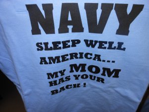 navy sleep well my mom t-shirt 2x