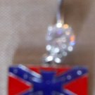 REBEL IRON CROSS BELLY RING